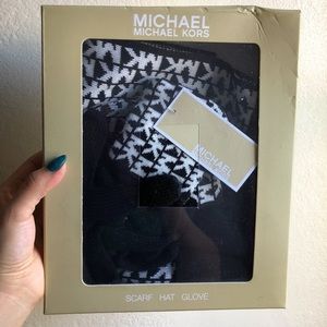 Michael Kors Scarf and mitten set
